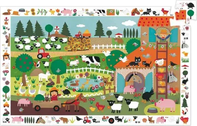 Image de DJECO Puzzle Observation : ferme 35 pièces 145854