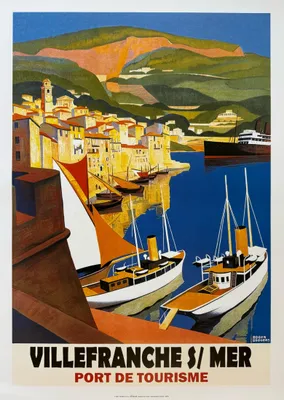 Image de Villefranche sur Mer - 50x70cm Affiche Poster