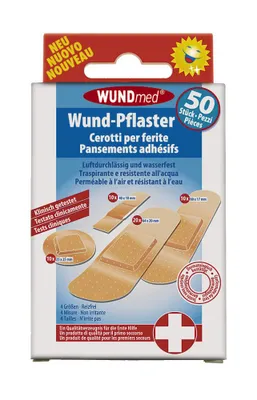 Imagen del producto de WUNDmed® 03-002 WUNDmed® Pflaster Europflaster Big Pack 03-002 beige, 50 St.
