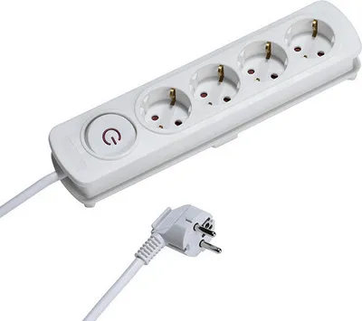 Produktbild von ViVanco™37645, 2,5 m, Drinnen, Typ C, Typ C, Kunststoff, Weiß