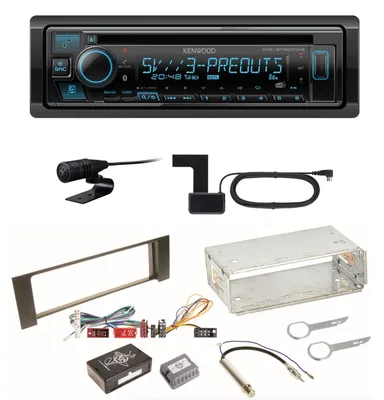 Produktbild von Kenwood KDC-BT950DAB Bluetooth Digitalradio CD Einbauset für Audi A4 B6 B7