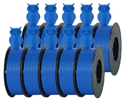 Obrázek produktu pro 3D tiskárny, filament, materiál PLA, snadné použití, 10 rolí, barva: modrá