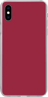Produktbild von MuchoWow® Handyhülle Schutzhülle Hülle für Telefoonhoesje iPhone Xs Rot - Einfarbig Silikon Softcase Handy Hülle - Handytasche