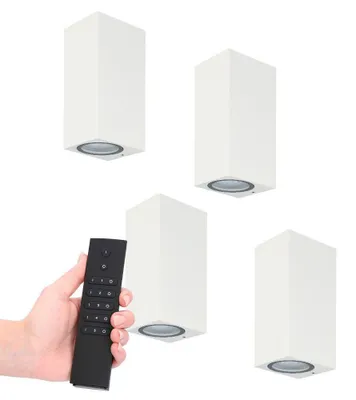 Image de HOFTRONIC - Applique murale LED 8W 690lm 2700K GU10 IP65 Blanc