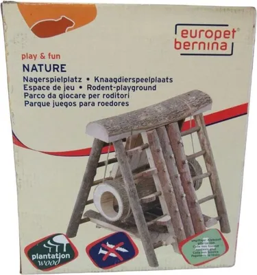 Produktbild von Nagetier Klettergerüst Leiter Naturholz Spielplatz Mäuse Hamster Spielzeug