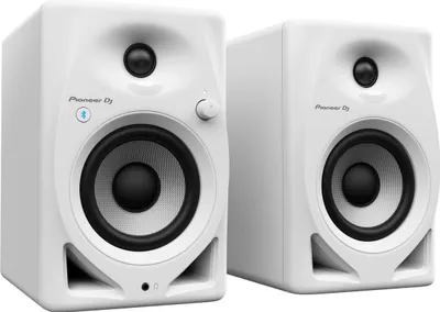 Produktbild von Pioneer DJ DM-40D-BT-W Monitorlautsprecher (Paar) – Bluetooth – Bassreflex – 2 x 19 W – DJ- oder Produktionsmodus – Weiß
