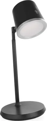 LED stolní lampa ABBIE nabíjecí, černá