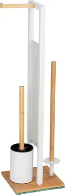 Image de Support pour papier toilette et brosse de toilette RIVALTA, 3en1