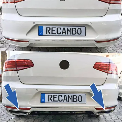 Obrázek produktu pro Nerezové tlumiče výfuku vhodné pro Passat B8, 3G | LIMOUSINE + VARIANT | 2014-2019