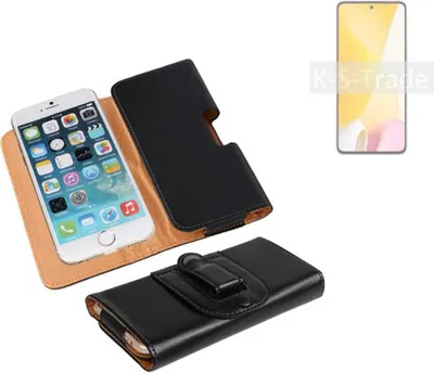 Produktbild von K-S-Trade Schützhülle Handyhülle kompatibel mit Xiaomi 12 Lite Holster Gürtel Tasche Schutzhülle Handy-Tasche Smartphone Case Seitentasche