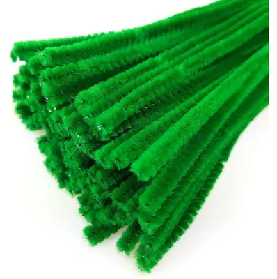 Zdjęcie produktu dla Meyco szenilowy drut do gięcia pluszowy czyścik do rur zielony 50cm 10 szt