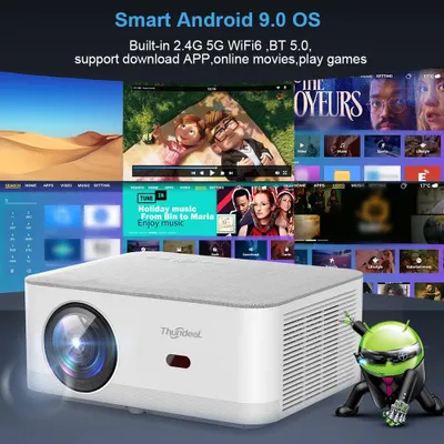 Immagine prodotto di Mini proiettore - Proiettore portatile - Proiettore per il cinema - Proiettore Android - Proiettore Full HD