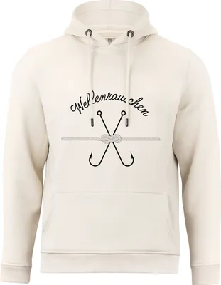 Produktbild von Cotton Prime® Kapuzensweatshirt Anker - Wellenrauschen L sand