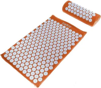 Obrázek produktu pro Podložka s sadou polštářů, oranžová, přenosná