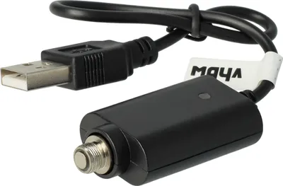 Produktbild von vhbw USB Ladegerät kompatibel mit diversen E-Zigaretten, E-Shisha Geräten mit Schraubverschluss - 25cm Ladekabel