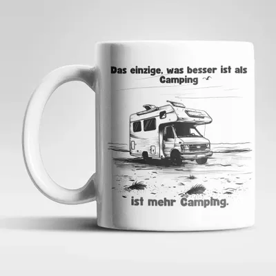Produktbild von Camping Camper Wohnwagen Kaffeetasse Teetasse Tasse Geschenkidee 325 ml – Camper-04