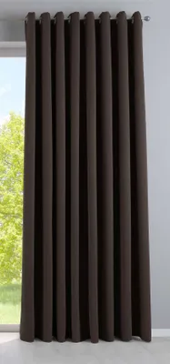 Produktbild von Vorhang Blickdicht »NewYork« Braun HxB 245x295 cm 1er-Pack Thermo-Gardine Verdunkelungsvorhang Blackout Ösen schalldämmend UV-Schutz Raffhalter, 201920600