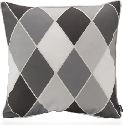 Produktbild von H.O.C.K. Diamond Outdoor Kissen 50x50cm black&white big
