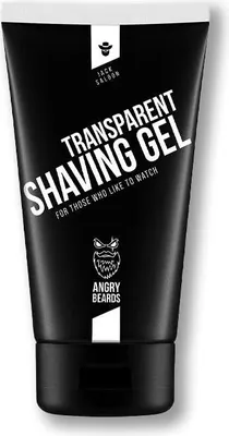 Obrázok produktu pre Transparentný  gél na holenie Angry Beards  Jack Saloon 150 ml