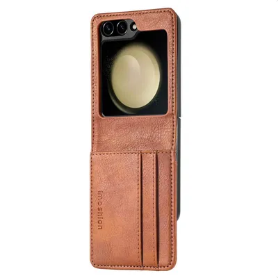 Obrázok produktu pre imoshion Luxe Bookcase pre Samsung Galaxy Z Flip 7 FE - hnedý