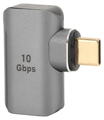 Image de Adaptateur magnétique Type C vers USB, boîtier en aluminium plaqué or à 24 broches, 8K 60 Hz, gris clair, USB 3.1