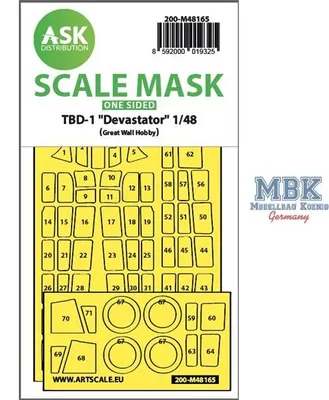 Immagine prodotto di Artscale ASK200-M48165 TBD-1 Devastator: maschera express da applicare su un solo lato per GWH