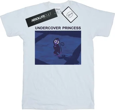 Imagen del producto de Camiseta para mujer de Disney, diseño "Undercover Princess", modelo BI42758 (talla XXL), color blanco