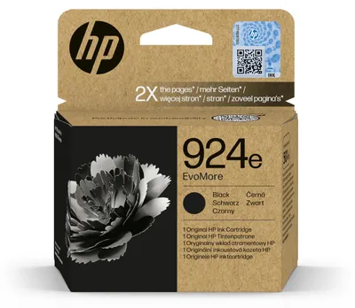 Immagine prodotto di Inchiostro nero originale HP 924e EvoMore, alta resa (XL), nero, 1 pz, 1000 pagina(e), confezione singola