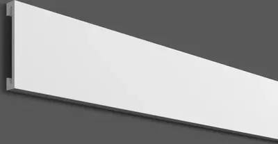 Produktbild von PROVISTON | Stuckleiste | Polymer | 12 x 70 x 2000 mm | Weiß | Wandleiste