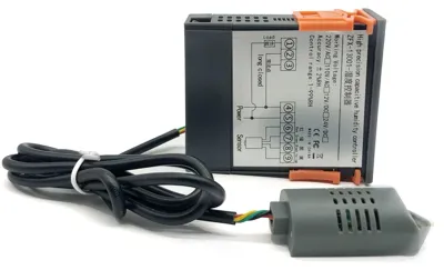 Feuchtigkeitsregler digital, 1–99 % RH, ±1 %, 10 A, 12–220 V