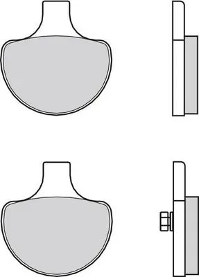 Produktbild von BREMBO Bremsbeläge Satz für HARLEY-DAVIDSON MC ELECTRA GLIDE 07HD0614