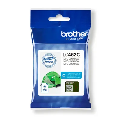 Produktbild von Brother LC462C, Standardertrag, Cyan, 1 Stück(e), 550 Seiten, Einzelpackung