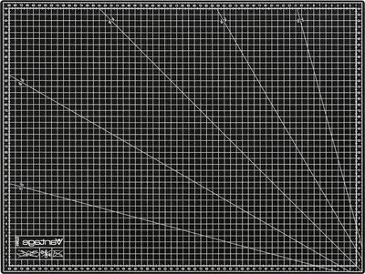 Obrázok produktu pre Samorezná rezací podložka Dahle A2 – 45 x 60 cm – čierna s mriežkou