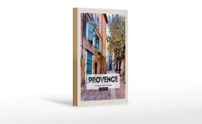 Produktbild von Holzschild Reise 12x18cm Provence Alpes-Côte d'Azur France Dekoration