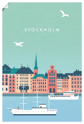 Produktbild von ARTland Poster Stockholm Größe: 20x30 cm