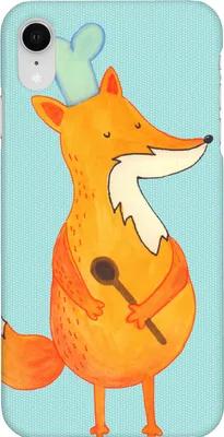 Produktbild von Mr. & Mrs. Panda Iphone XR Handyhülle Fuchs Koch - Türkis Pastell - Geschenk, Bäcker, Premium Kunststoff, Hungrig, Handy Case, Kochmütze, Chefkoch