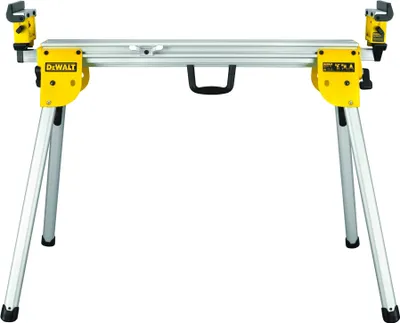 A Dewalt DE7033 Universal Untergestell zusammenklappbar stand on a white background.