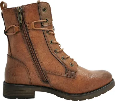 Imagen del producto de Mustang: Zapatos de mujer, botas, zapatos de cordones, botas de cordones, color marrón, estilo casual