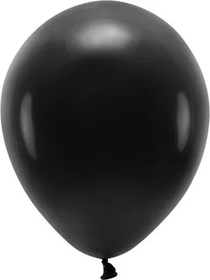 Image de 100 ballons Eco Pastel noir 26cm