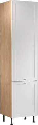 Produktbild von Küche Hochschrank 60 cm Küchenblock küchenmöbel, Sorento D60T AX Weiß/Sonoma Eiche