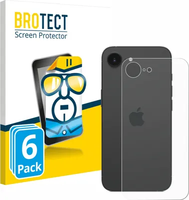 Produktbild von 6x Für Apple iPhone 16e / 17e Schutzfolie BROTECT Displayschutz Display Schutz Folie Klar Transparent