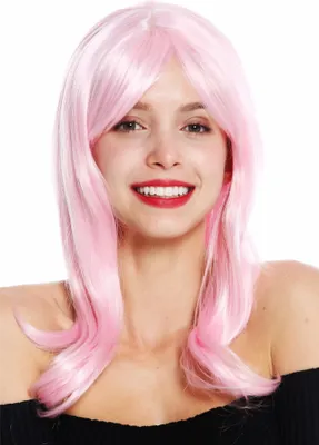 Produktbild von WIG ME UP Perücke lang gewellt gescheitelt Pink GFW2247-TF2317