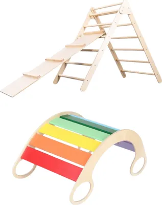 Immagine prodotto di Set Montessori - triangolo pickler e altalena 5in1