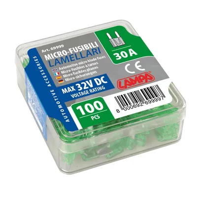 Zdjęcie produktu dla Bezpieczniki topikowe Lampa 100 sztuk 12/32V 30A