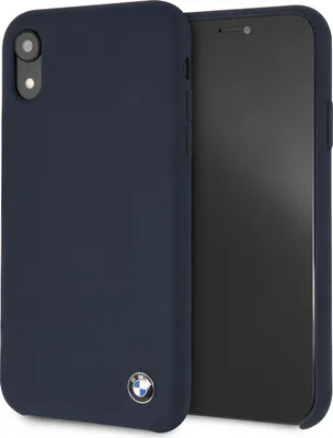 Produktbild von BMW Silikon Signature Logo - iPhone Xr Hülle (Marineblau)