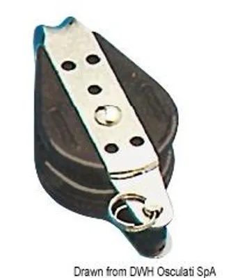 Productafbeelding van Kulkeinlegblok, 1 rol, stabiel, voor bevestiging, 10x38mm, Osculati 55.028.10