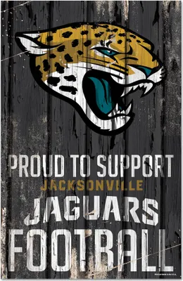 Produktbild von NFL Jacksonville Jaguars Proud to Support Football Wood Sign Holzschild Holz Deko 43x28cm