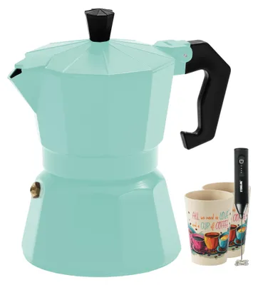 Produktbild von STONELINE® Espressokocher 170 ml Set 4-teilig | Mint