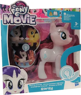 Immagine prodotto di Hasbro E0687 My Little Pony The Movie Shining Friends figura pony Rarity bianco 15 cm