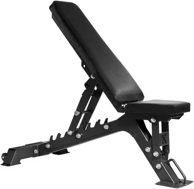 Produktbild von ION Fitness Hantelbank mit Multipositionsverstellung und 7 Positionen | Maximale Belastung 320 kg, 2 Sitzpositionen, Rasterverstellung und Transportrollen